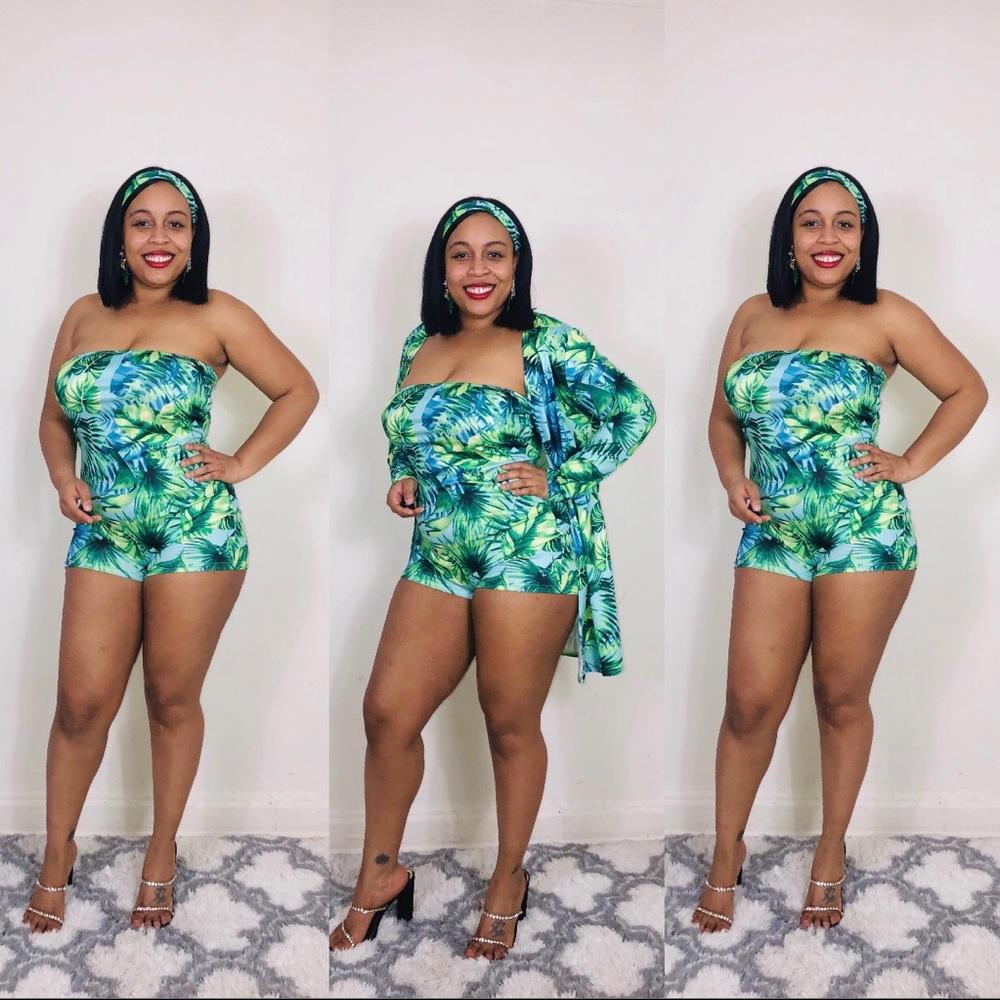 🌴The “Island Diva” 2 Pc Romper Set🌴